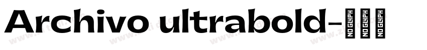 Archivo ultrabold字体转换